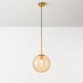 Sospensione a forma di palla in vetro design nordico moderno decorativa loft LED