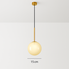 Sospensione a forma di palla in vetro design nordico moderno decorativa loft LED