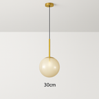 Sospensione a forma di palla in vetro design nordico moderno decorativa loft LED