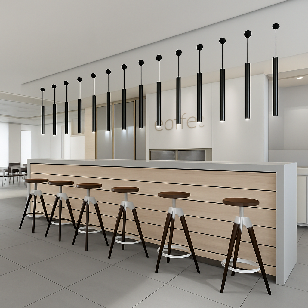 Sospensione design cilindrica a LED Cob