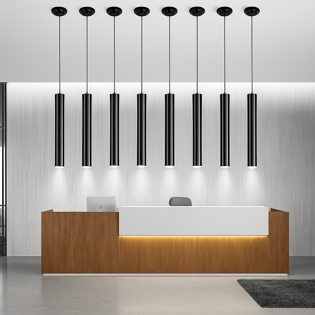 Sospensione design cilindrica a LED Cob