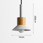 Sospensione di design in legno e metallo di diverse forme Window