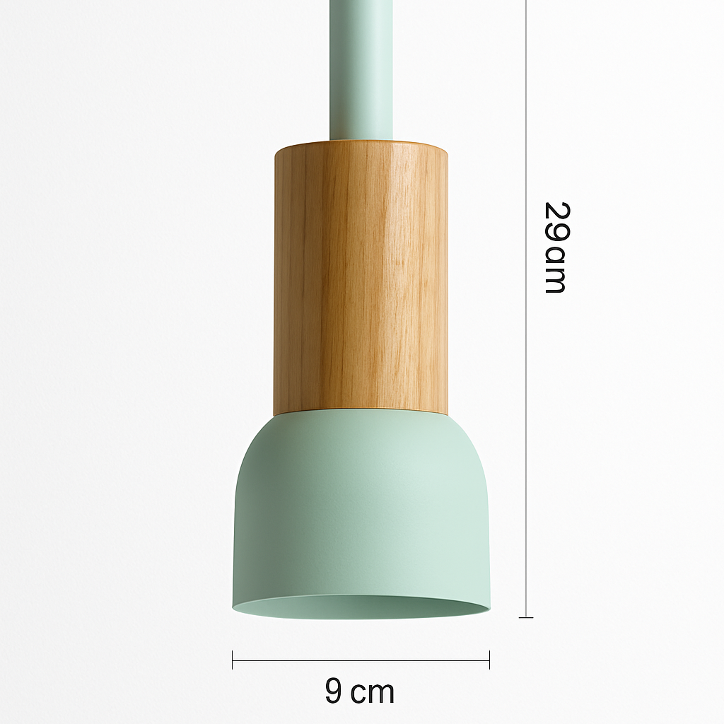 Sospensione di design in legno e metallo di diverse forme Window