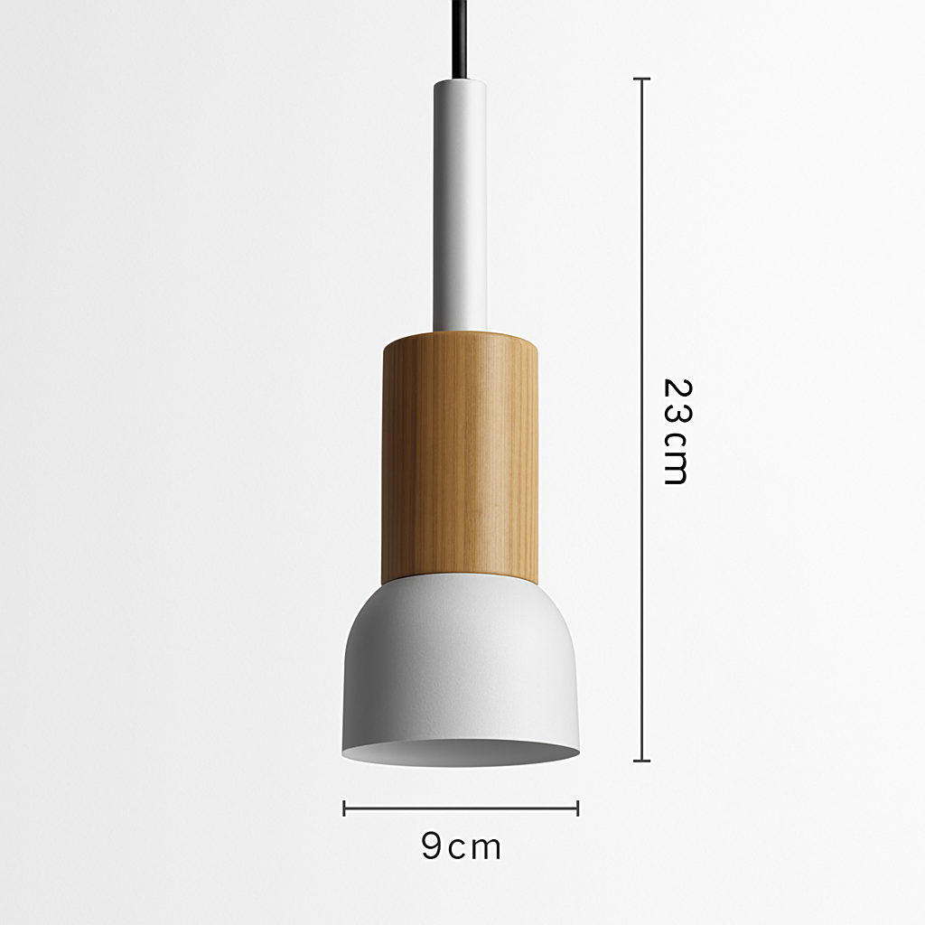 Sospensione di design in legno e metallo di diverse forme Window