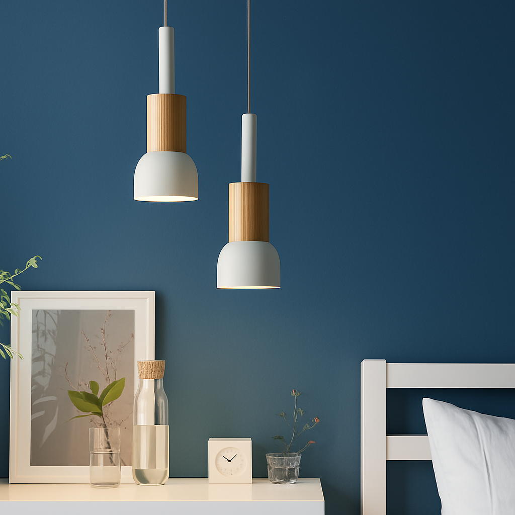 Sospensione di design in legno e metallo di diverse forme Window