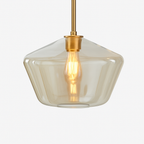 Design sospensione a LED in metallo e vetro di forme multiple