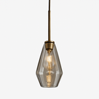 Design sospensione a LED in metallo e vetro di forme multiple