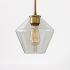 Design sospensione a LED in metallo e vetro di forme multiple