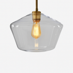 Design sospensione a LED in metallo e vetro di forme multiple