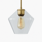 Design sospensione a LED in metallo e vetro di forme multiple