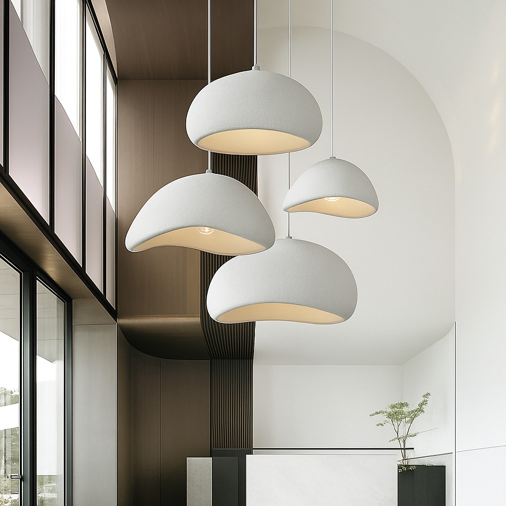 Design sospensione LED minimalista di forma originale Boaz