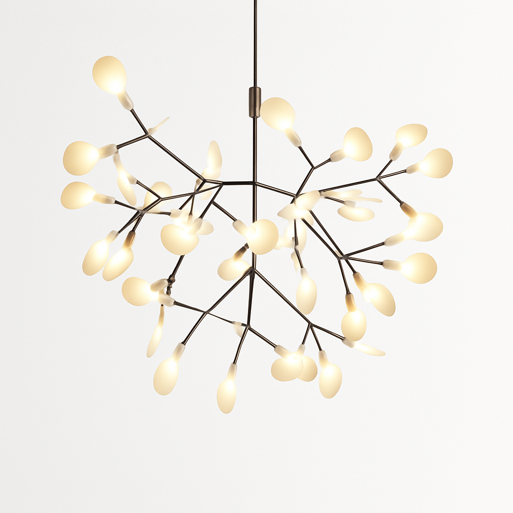 Design moderno della sospensione LED albero colore rame o nero Casa