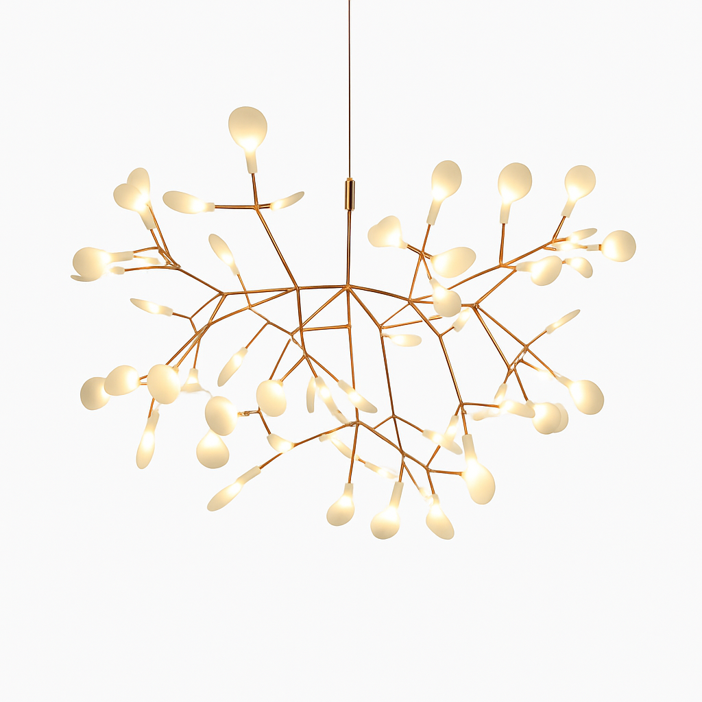 Design moderno della sospensione LED albero colore rame o nero Casa
