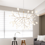 Design moderno della sospensione LED albero colore rame o nero Casa