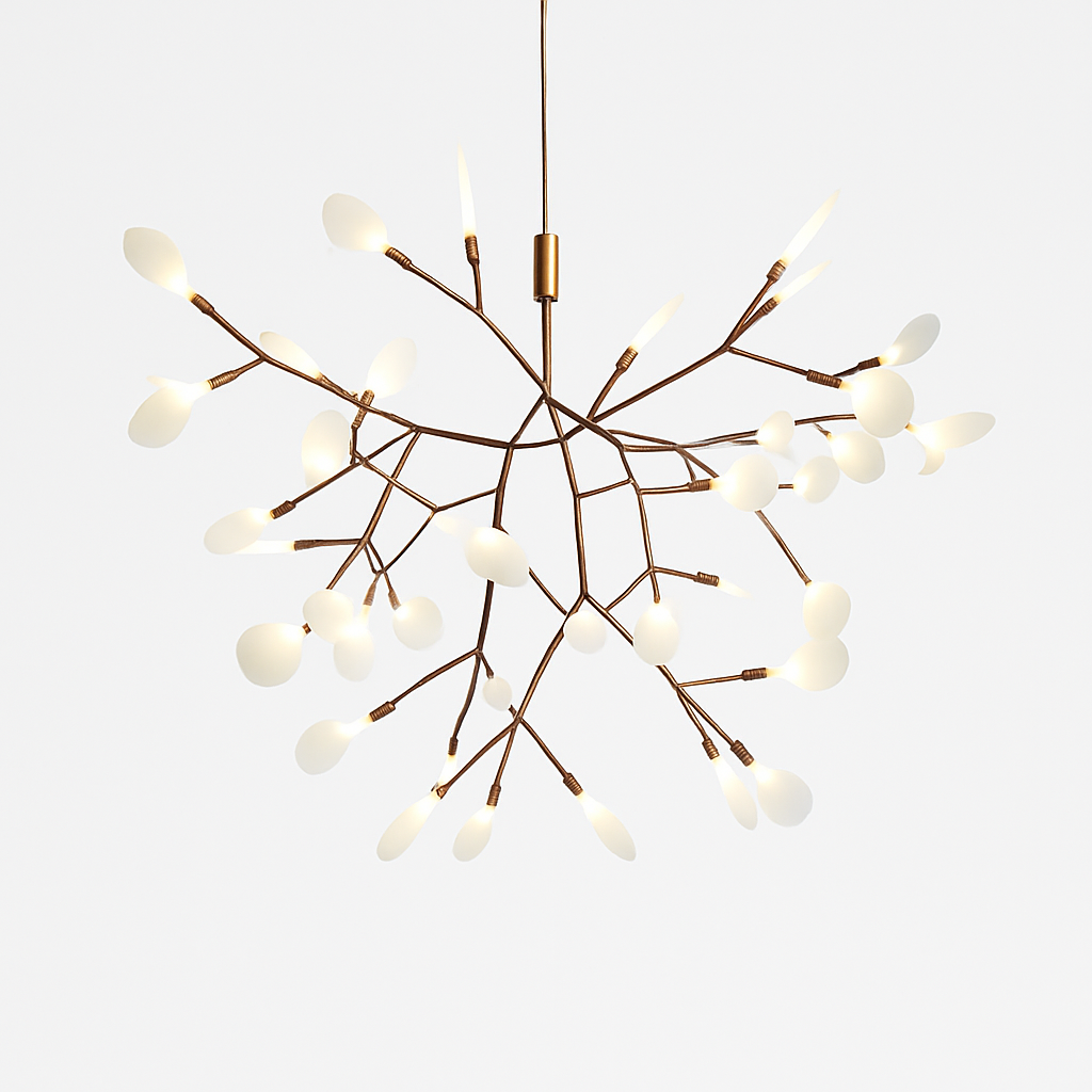 Design moderno della sospensione LED albero colore rame o nero Casa