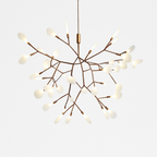 Design moderno della sospensione LED albero colore rame o nero Casa