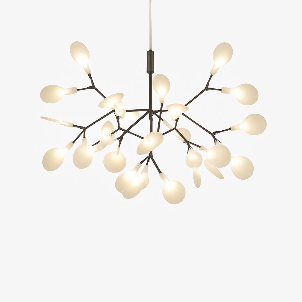 Design moderno della sospensione LED albero colore rame o nero Casa