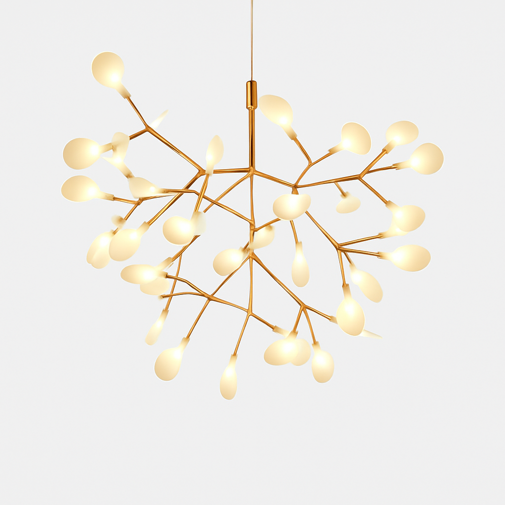Design moderno della sospensione LED albero colore rame o nero Casa