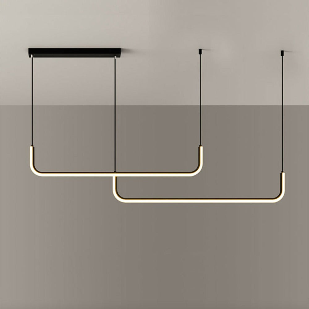 Design moderno sospensione LED in alluminio stile Hang
