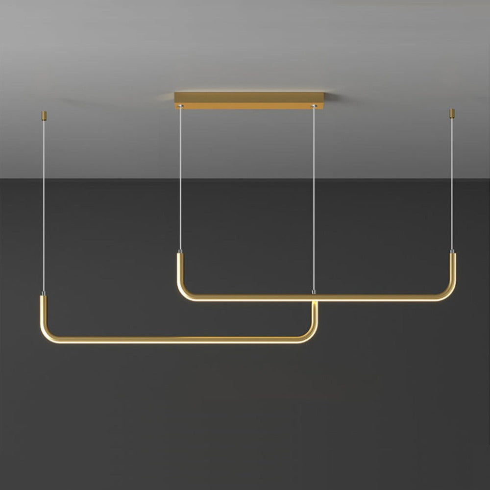 Design moderno sospensione LED in alluminio stile Hang