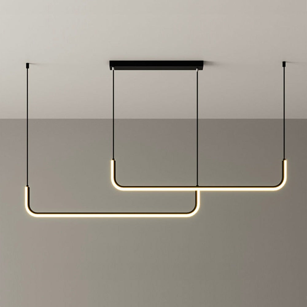 Design moderno sospensione LED in alluminio stile Hang