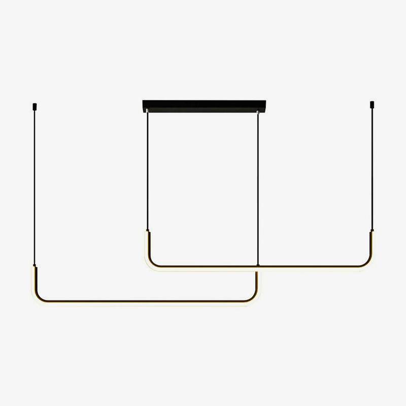 Design moderno sospensione LED in alluminio stile Hang