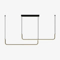 Design moderno sospensione LED in alluminio stile Hang