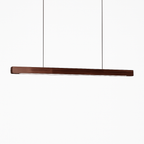 Sospensione design moderna LED in legno allungato Hang