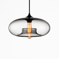 Sospensione design ovale in vetro Ball