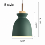 Sospensione in metallo colorato di diverse forme Nordic