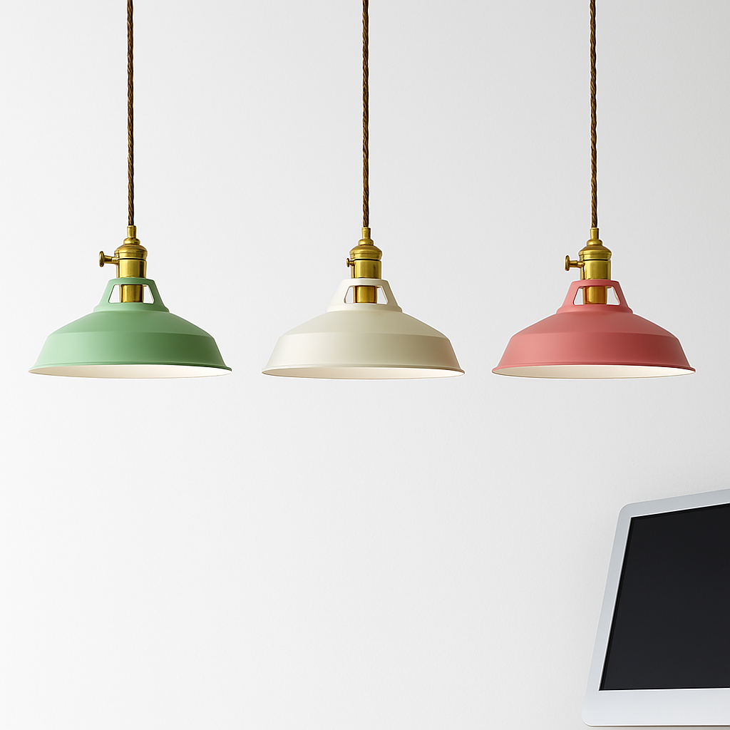 Sospensione LED in metallo colorato Loft