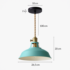 Sospensione LED in metallo colorato Loft
