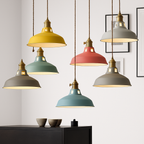 Sospensione LED in metallo colorato Loft
