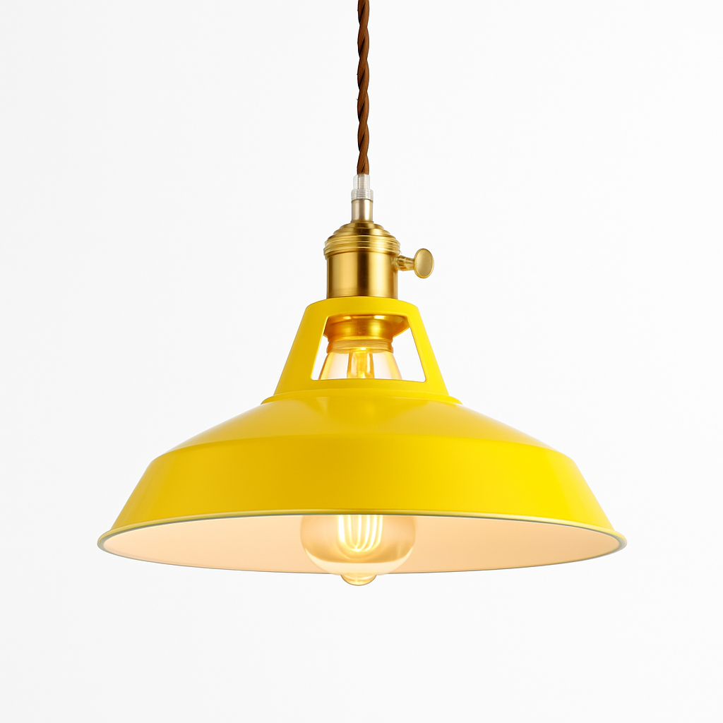 Sospensione LED in metallo colorato Loft