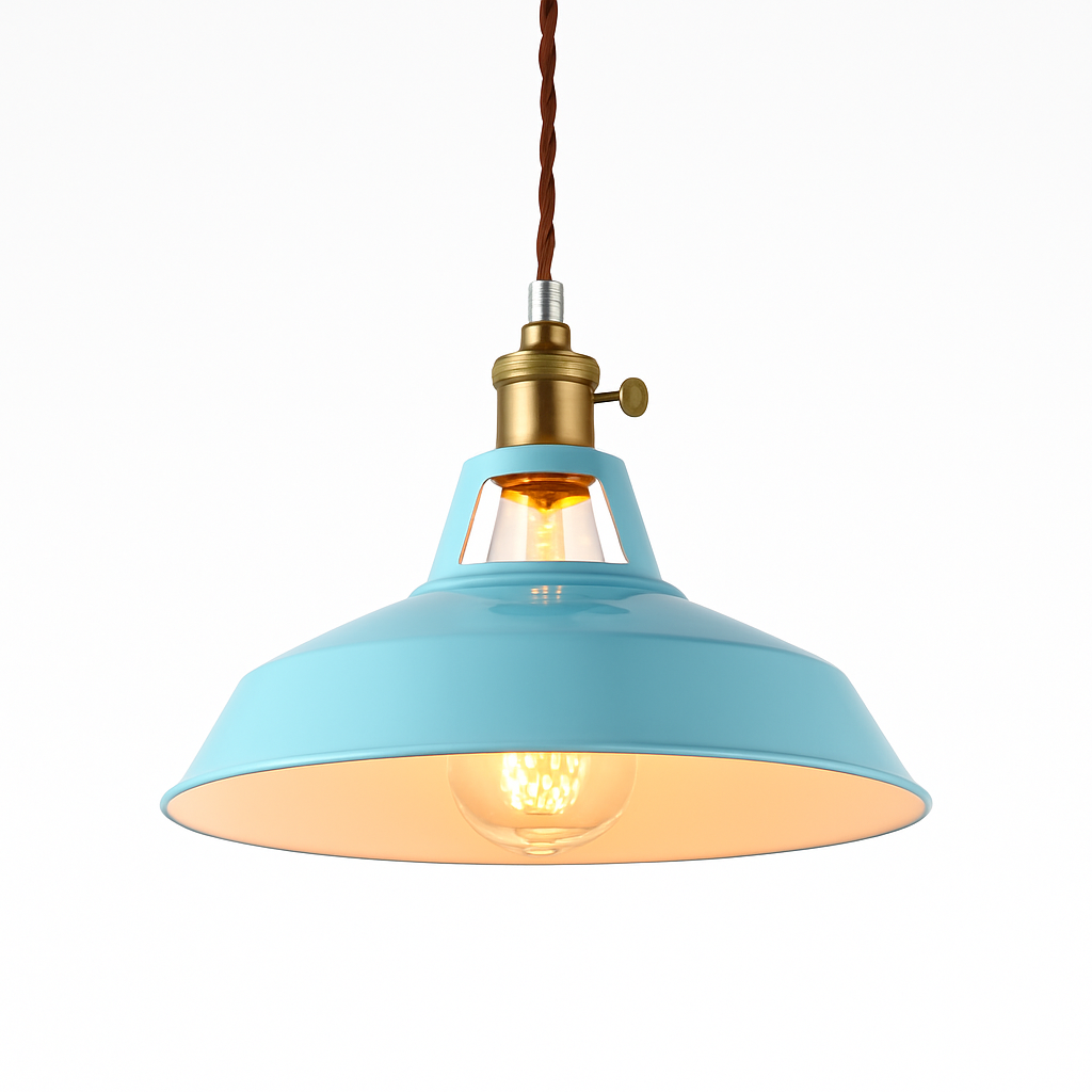 Sospensione LED in metallo colorato Loft