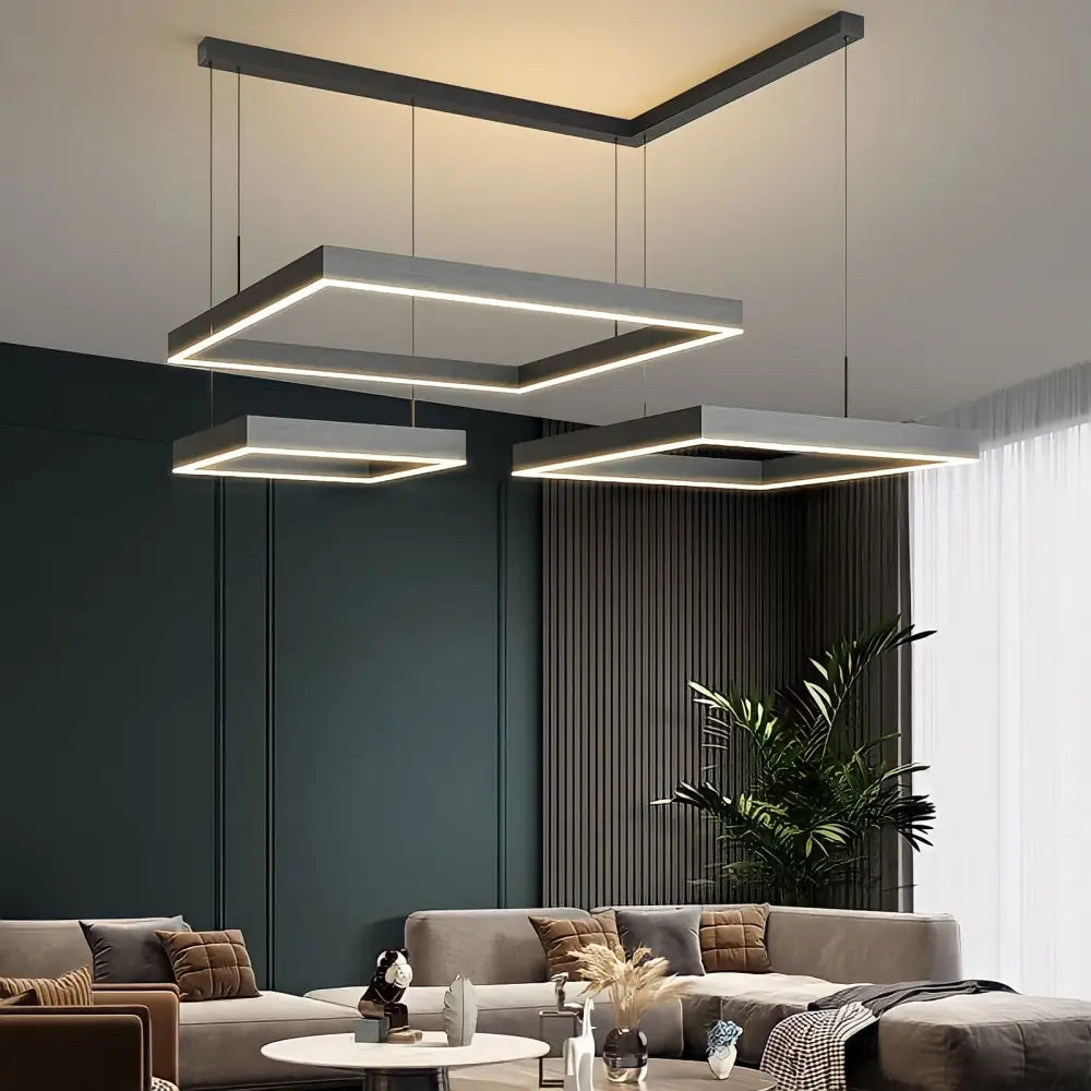 design della sospensione luminosa | salone e sala da pranzo