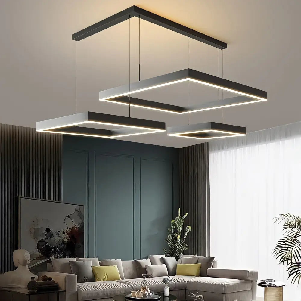 design della sospensione luminosa | salone e sala da pranzo