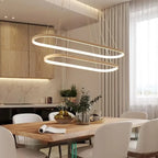 Sospensione luminosa ovale design