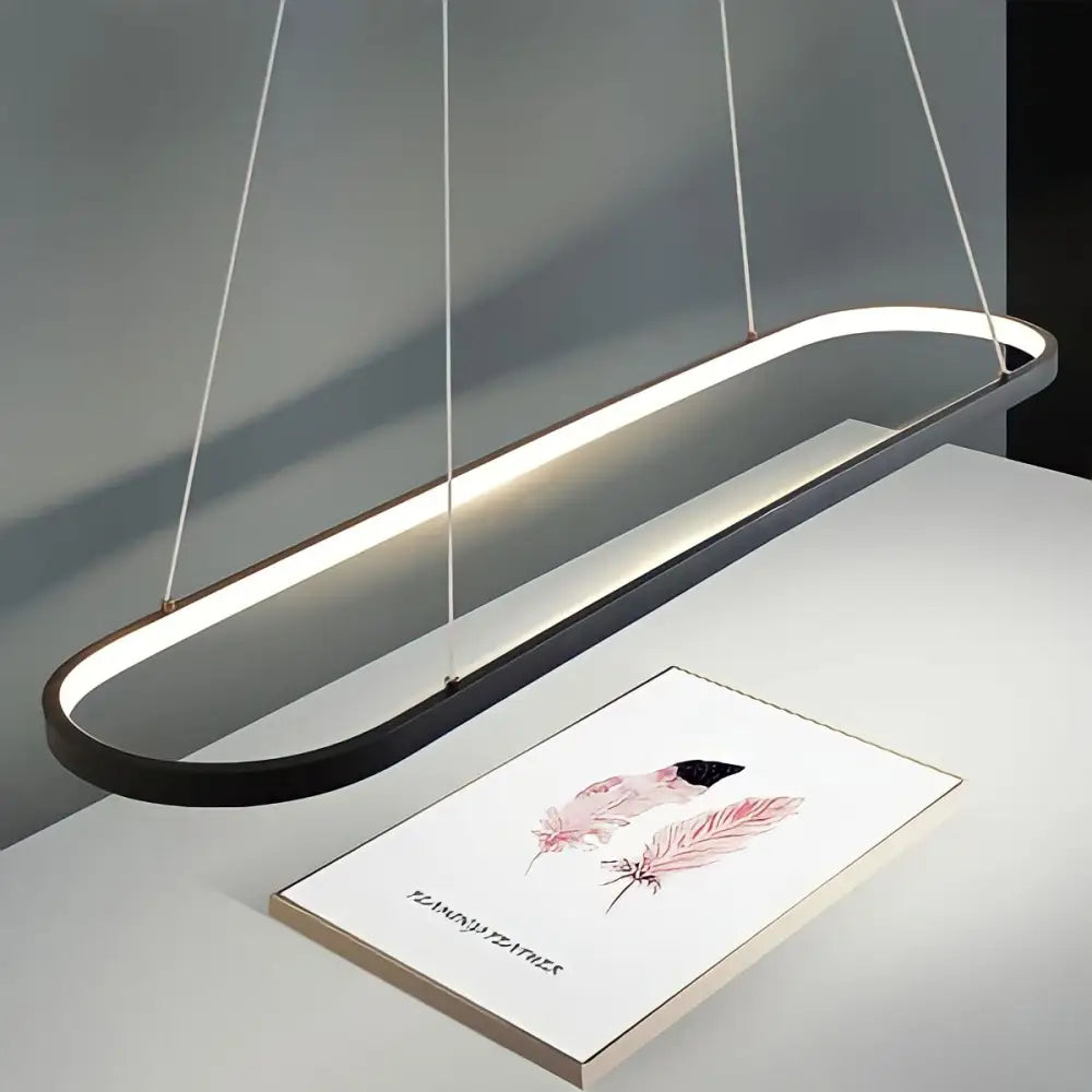 Sospensione luminosa ovale design