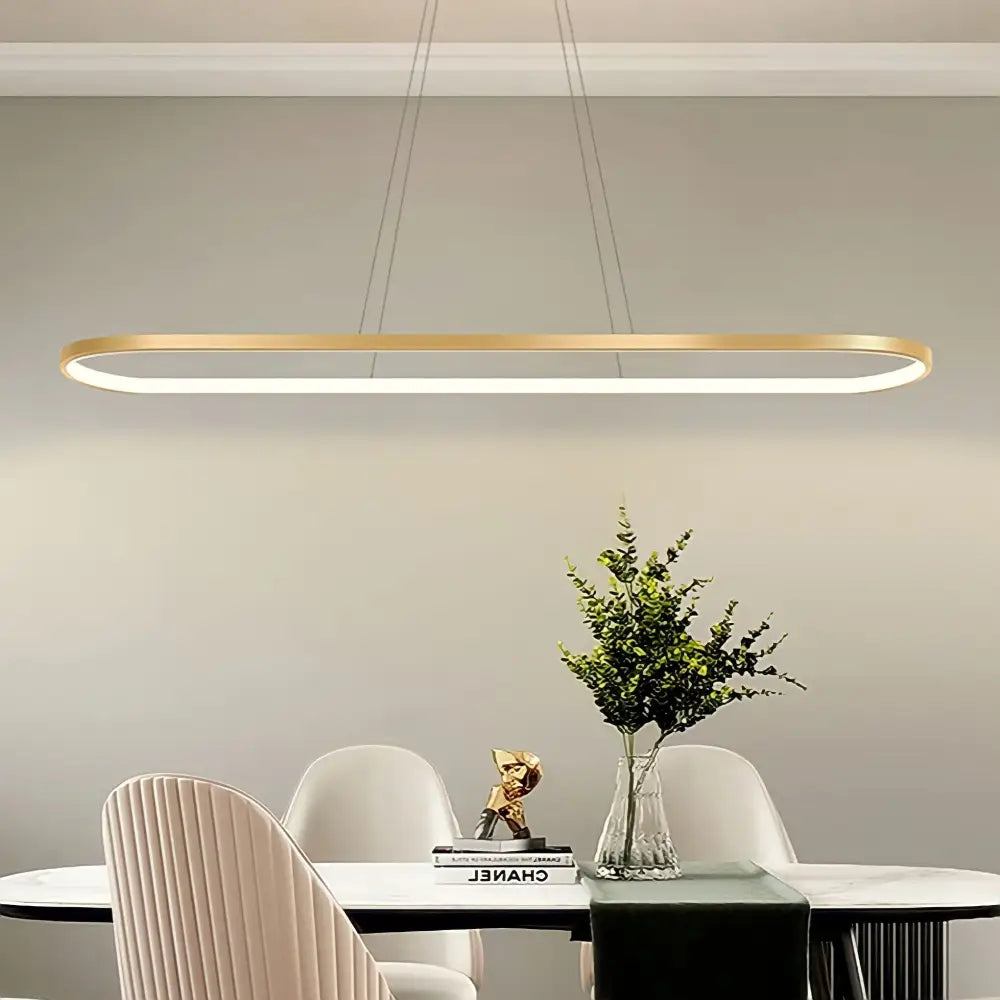 Sospensione luminosa ovale design