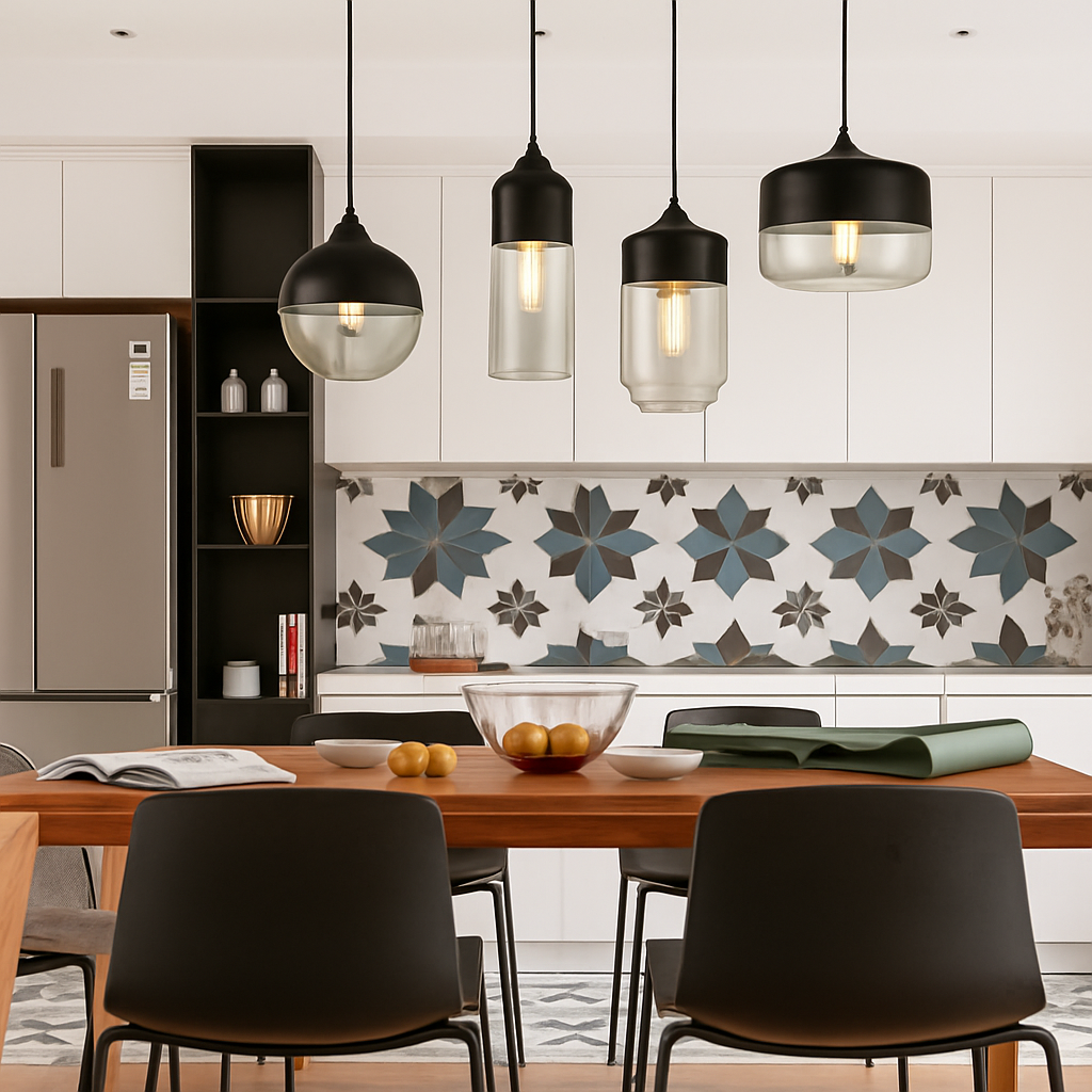 Sospensione moderna design in vetro e metallo Loft