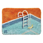 AquaMat - Tappetino d'ingresso dal design elegante ispirato alla piscina per un'entrata unica