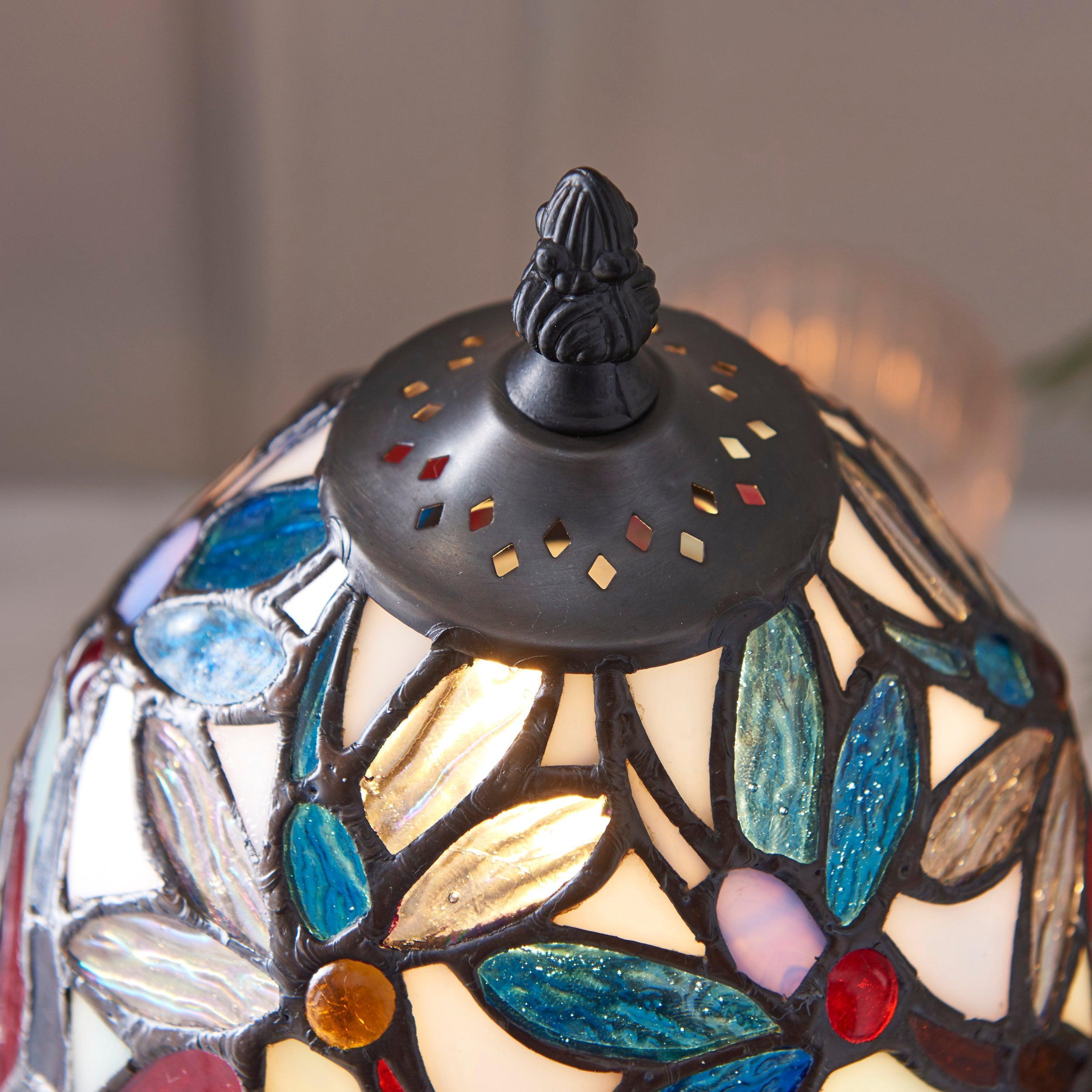 Lampada da Comodino Lorette Tiffany di Interiors 1900