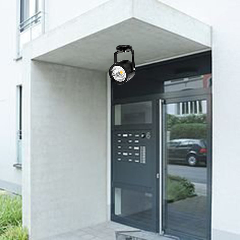 Lampada da parete LED a cilindro lungo regolabile in alluminio impermeabile per esterni, Moderno Semplice