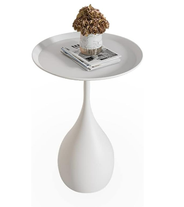 Tavolo Metallico Rotondo con Base Tavolo da Fumare in Stile Medievale Moderno