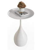 Tavolo Metallico Rotondo con Base Tavolo da Fumare in Stile Medievale Moderno