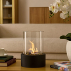 Camino da Tavolo a Bioetanolo con Effetto Fiamma Reale Design Scandinavo Moderno per Interni ed Esterni