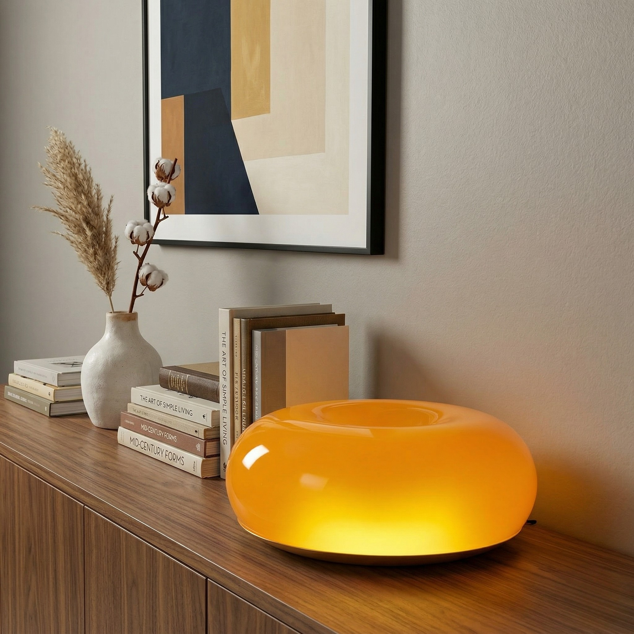 Applique da Parete in Vetro Tondo Dimmerabile Lampada LED Moderna