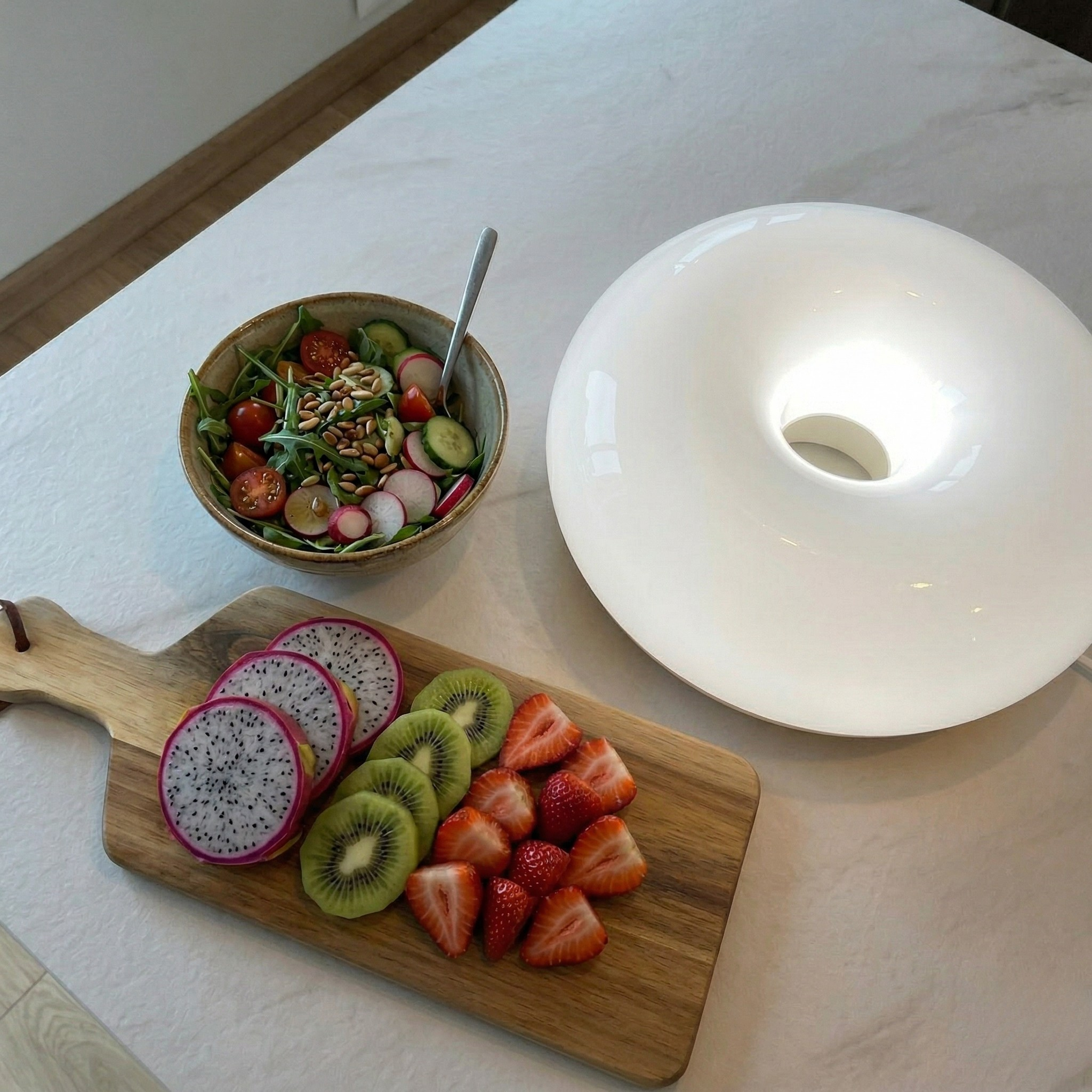 Applique da Parete in Vetro Tondo Dimmerabile Lampada LED Moderna