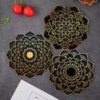 TABLEVA – Elegante Sottobicchiere Rotondo in Legno con Design Mandala